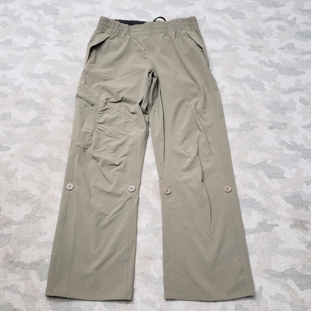 The North Face Pants Womens Small Green Trekking Drawstring Hiking Camp Trail